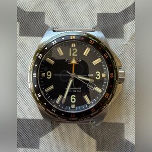 Shinola X Filson Journeyman GMT Watch Black NATO Strap Rare